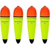 THKFISH Slip Bobbers Floats EVA-Slider-Bobbers Slip Corks | 4PCS Sea Fishing Catfish Bobbers Assortment Freshwater 4", 6", 7"