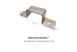 4pcs Busbar Mounting Brackets, Stainless Steel