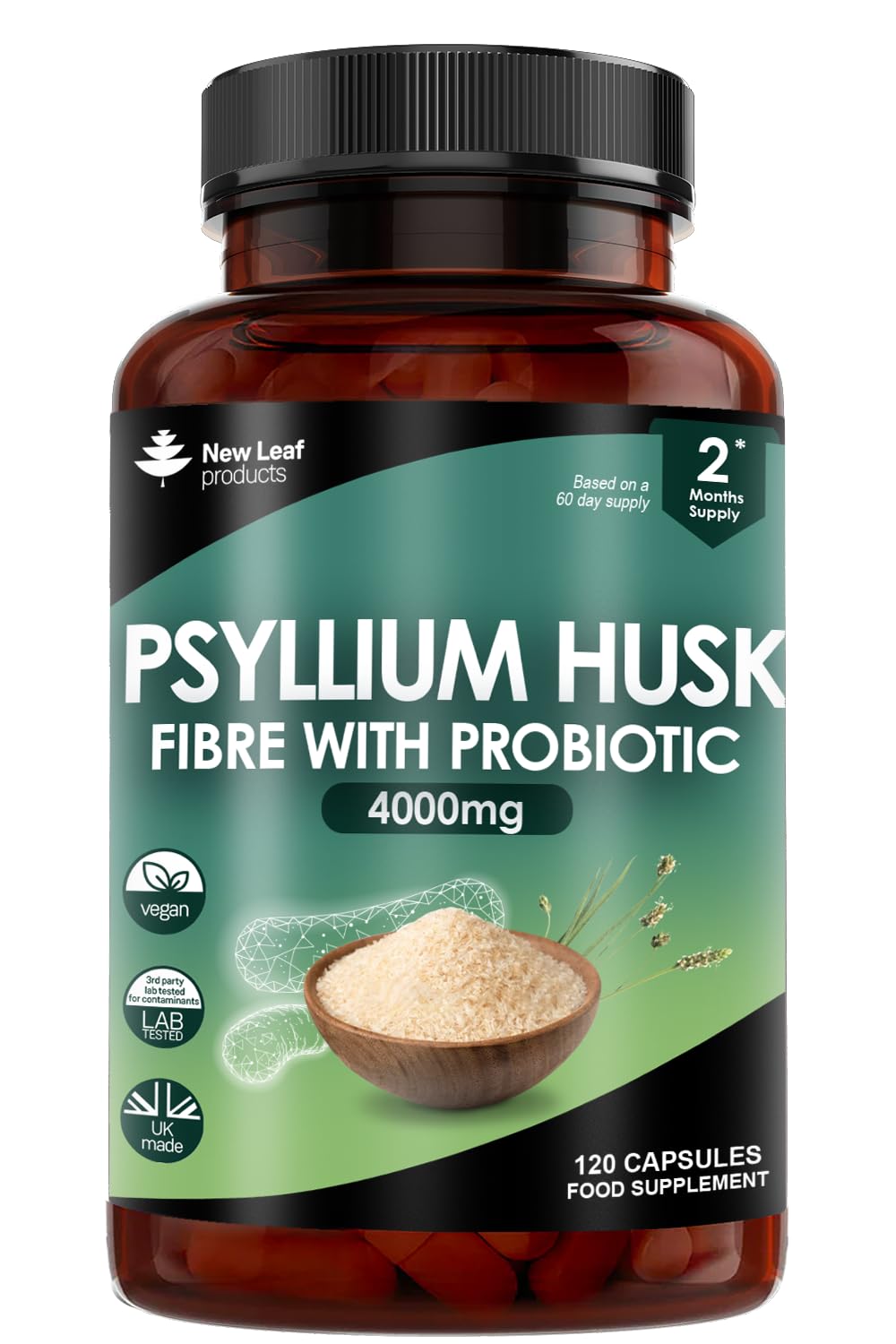 Mua Fibre Supplement 4000mg Psyllium Husk With Probiotic Acidophilus High Strength Natural