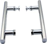 KEABATH 2 Pack Square Shower Door Handle with Plastic Knobs 145mm Center view 5
