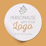 Your Invites Personalised Circle Stickers 25-88mm Matte Finish Custom Labels
