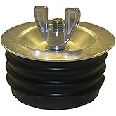 LASCO 13-1822 Economy Rubber Test Plug with Easy Grip Wing Nut, 3-Inch