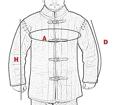 Thick Quilted Cotton Padded Gambeson DIAOMOD