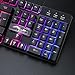 BAKTH Multiple Color Rainbow LED Backlit Mechanical Feeling USB Wired Gaming Keyboard and Mouse Combo for Working or Gamethumb 1