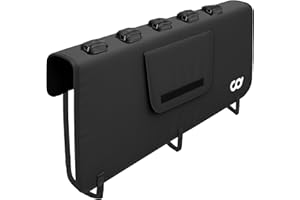 CyclingDeal Tailgate Bike Pads - Mountain MTB Bike Carrier Bicycle Rack Cover Protection Mats for Pickup Truck - Fits up to 5 Bikes - 54" Wide for 5 Bikes (w/Tool Pockets)