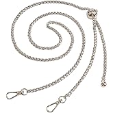 BEAULEGAN Thin Purse Chain Strap Adjustable - Replacement for Small Shoulder Crossbody Bag, 51 Inches Long