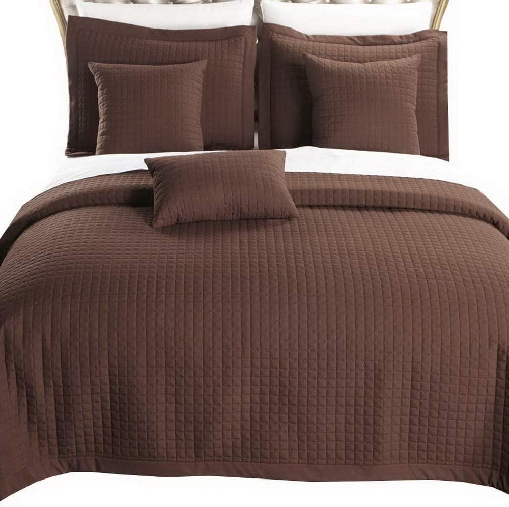 Amazon Com Quilt Coverlet And Shams Set 6 Piece With Decorative