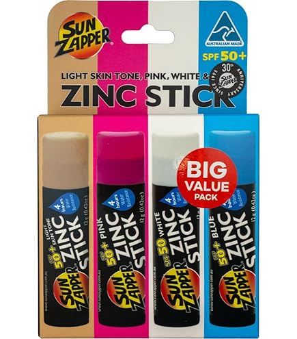 Amazon.com: Sun Zapper Extreme Zinc Sunscreen Stick 3-Pack SPF 50+