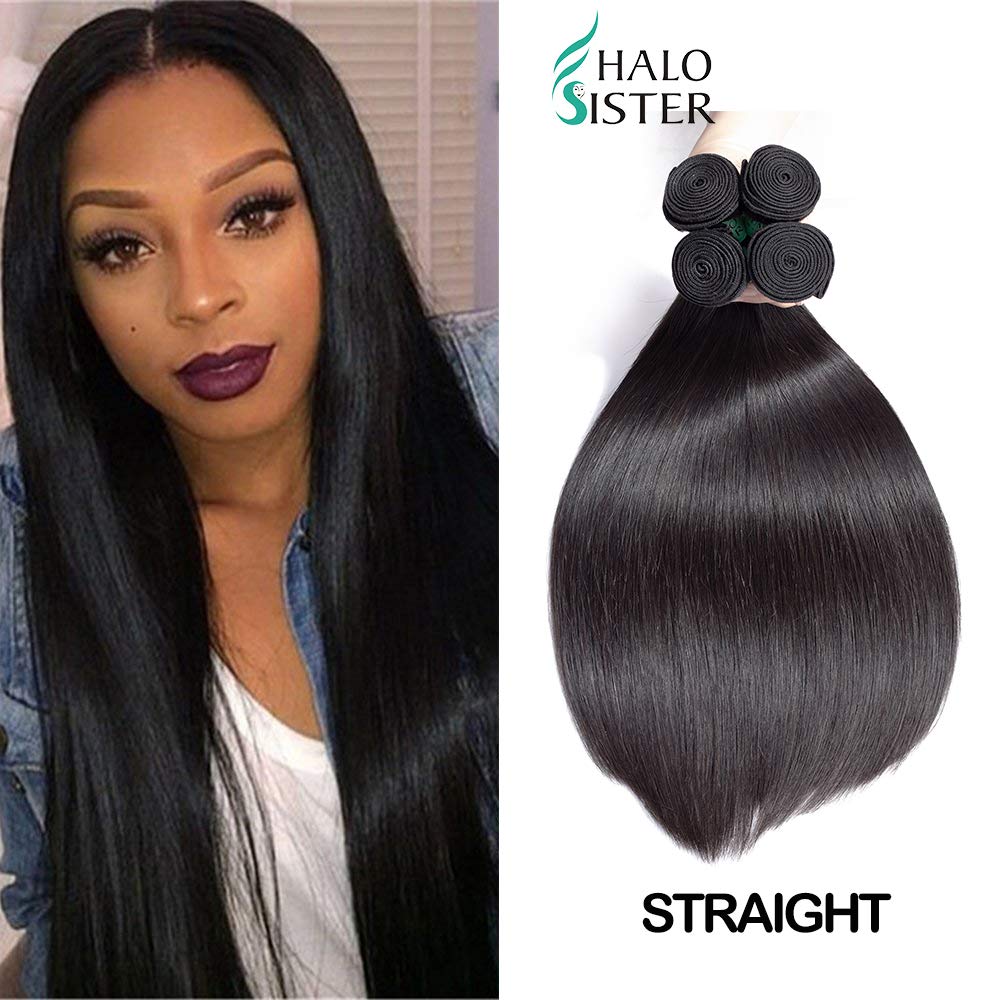 Amazon Com 3 Bundles Deal Straight Brazilian Hair 22 24 26 Inch