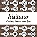 Coffee Latte Art Set Sisitano Electronic Spice Decoration Pen and Stencils - Create Professional Designs - Barista Grade Accessories