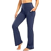28"/30"/32"/34" Inseam Women's Bootcut Yoga Pants Long Bootleg High-Waisted Flare Pants with Pockets