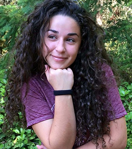 Burlybands - The Ultimate Hair Ties for Thick Heavy or Curly Hair. No Slipping Damage Breaking or Stretching Out. Seamless Ponytail Holders Scrunchies Sports Hair Ties for Thick Hair (Black)