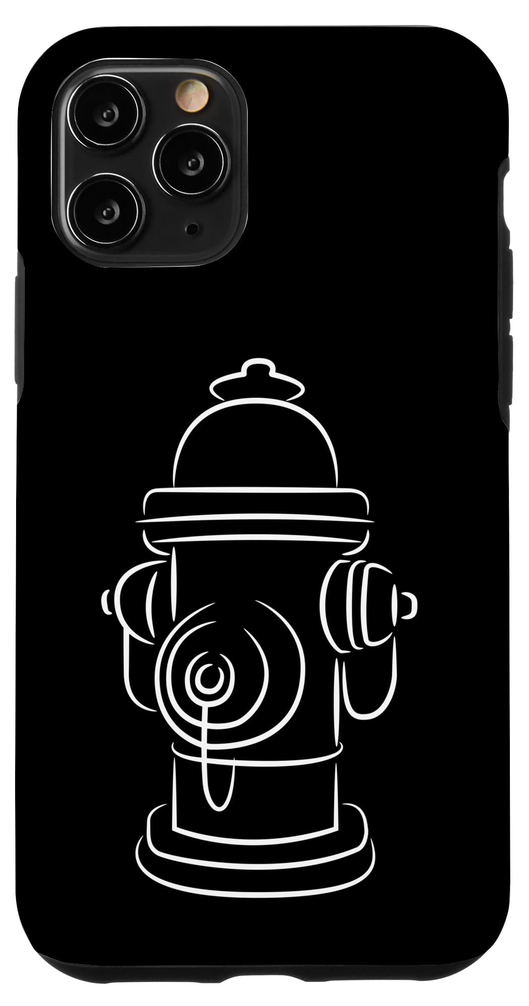 Fire Hydrant Drawing Volunteer Firefighter Fire Department Case for iPhone 11 Pro