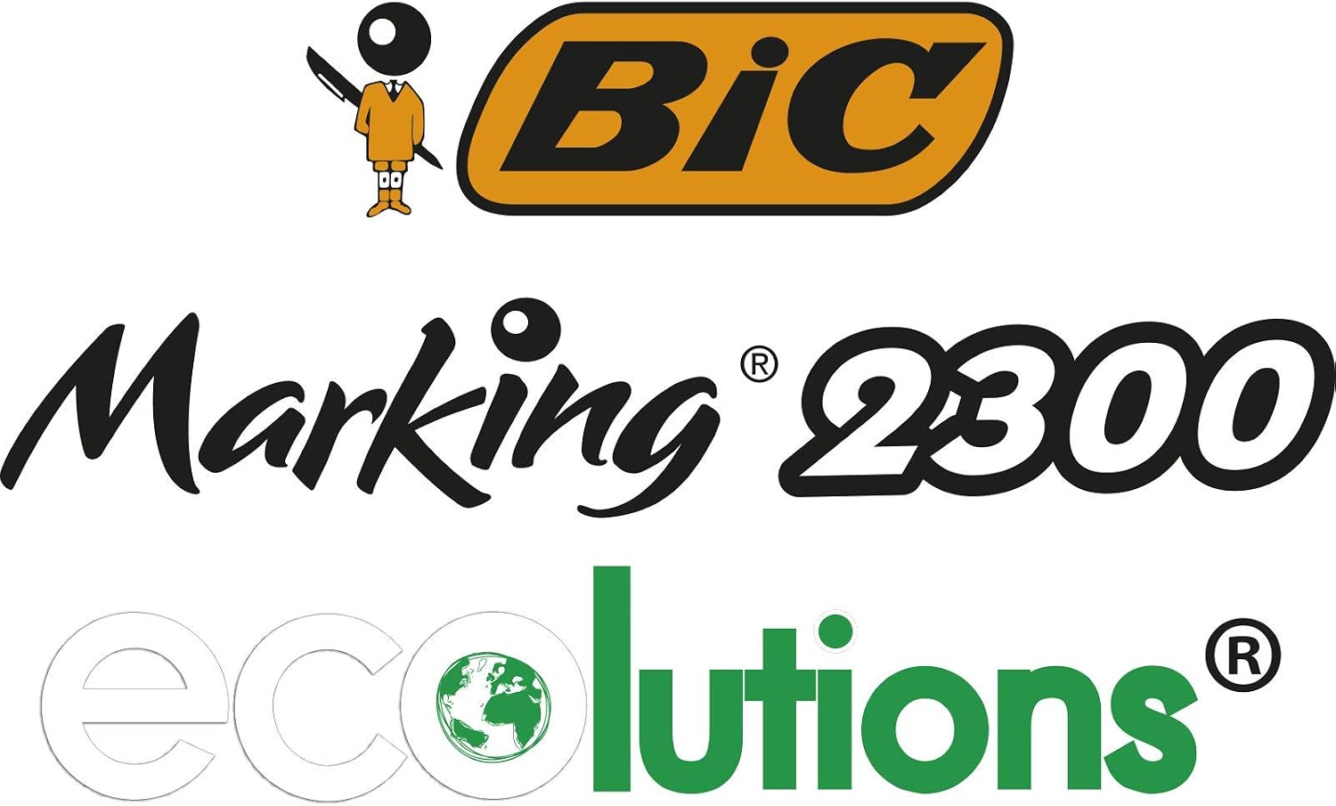 BIC Marking 2300 ECOlutions Black Permanent Marker Pens - Pack of 36, 1 count (Pack of 36) - Image 4