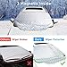 HiSung Car Windshield Snow Cover, Car Sunshades for Windshield with Magnetic Edges Snow, Ice Defense No Scratches,Cotton Thicker Windshield Winter Cover Fits for Most Cars