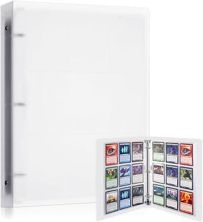 Lictin Trading Card Sleeves 540 Pockets Waterproof Album 30 Pages