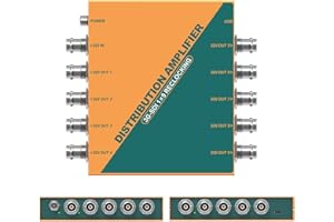 AVMATRIX SDI Splitter 1×9 Distribution Amplifier,3G/HD/SD Supported SDI Formats, Re-clocking, Equalization, Signal Retiming 1