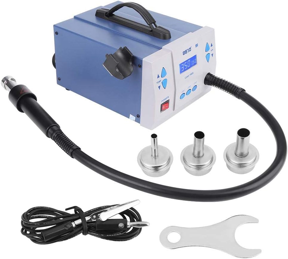 Soldering Rework Station, Digital Soldering 1000W Rework Station Hot Air Gun 220V UK Plug