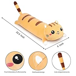 AFAN Long Cat Plush Cute Cat Body Pillows Kawaii