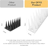 OFFO Bird Spikes High 10cm Anti Pigeon Spikes 2.4m Frosted Clear view 2
