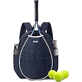 Sucipi Tennis Bags for Women, Quilted Tennis Racket Bag Backpack for Tennis Racquet, Pickleball Paddles, Badminton