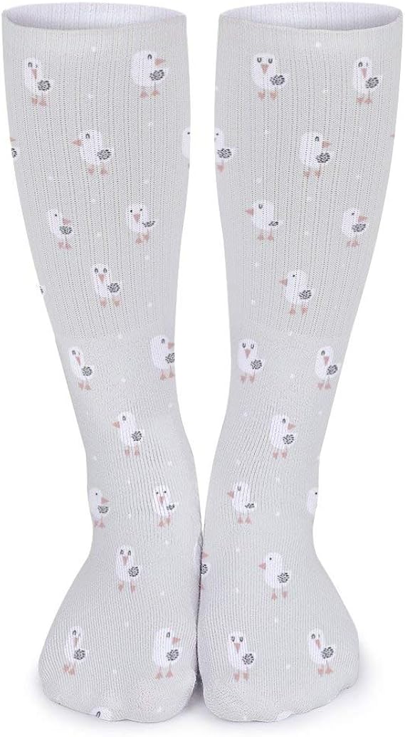 Amazon タイハイストッキング アニマル柄 かわいい チキン ひよこ パンティストッキング 美脚スタイル 靴下 オーバーニーソックス 着圧 サイハイソックス ルーズソックス 履きやすい 美脚 あったか靴下 おしゃれ 可愛い 靴下膝丈 60cｍ ソックス 通販