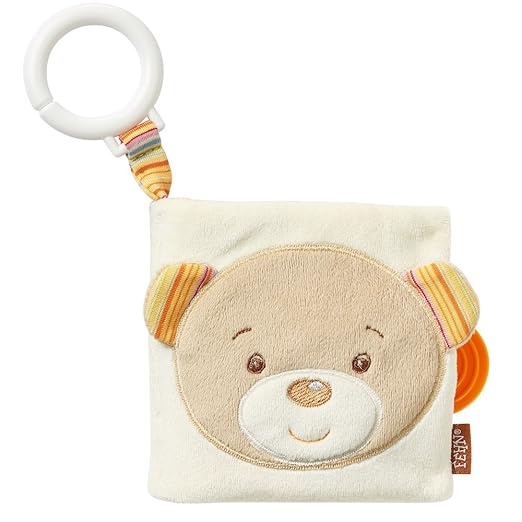 Fehn 3D Activity Decke Rainbow Teddy - Fehn Soft-Bilderbuch Teddy