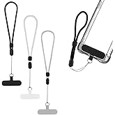 3 Pcs Adjustable Hand Wrist Strap Lanyard Wrist Phone Lanyards with Tether Tab for Most Full Coverage Phones Case Anti Theft Strap Lanyard for Phones