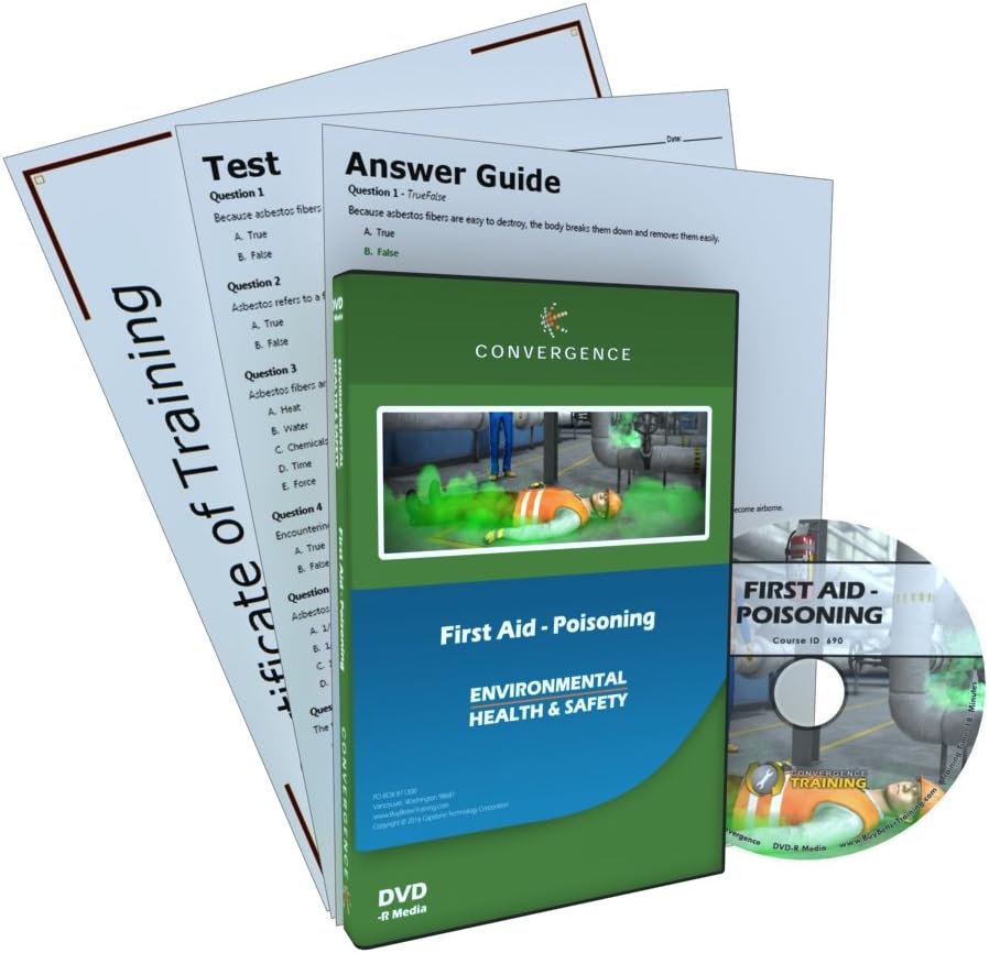 Convergence Training C-890 First Aid Poisoning DVD