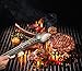 RWM BBQ Grill Tool Set - Heavy Duty Integrated Extra Thick Extension Stainless Steel Grill Utensil Set,Spatula, Basting Brush,Fork & Tongs,Giant(Set of 4)