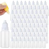 AKOLAFE 100Pcs 20ML Plastic Dropper Bottle with