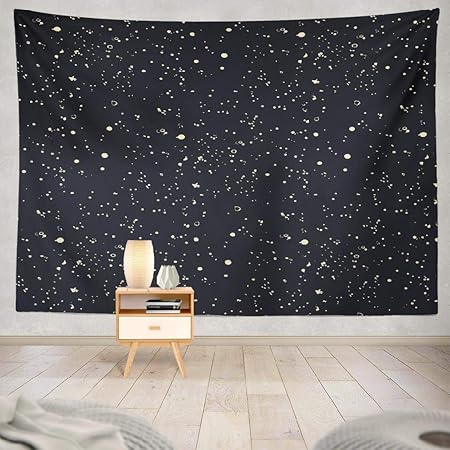 Amazon Co Jp Jbralid 銀河の星夜空宇宙宇宙ダークブルー おしゃれで快適です 壁掛け 装飾布 インテリア ウォールアート 多機能 室内 窓や壁の飾り パーティー用 お店 オリジナルプレゼント Generic