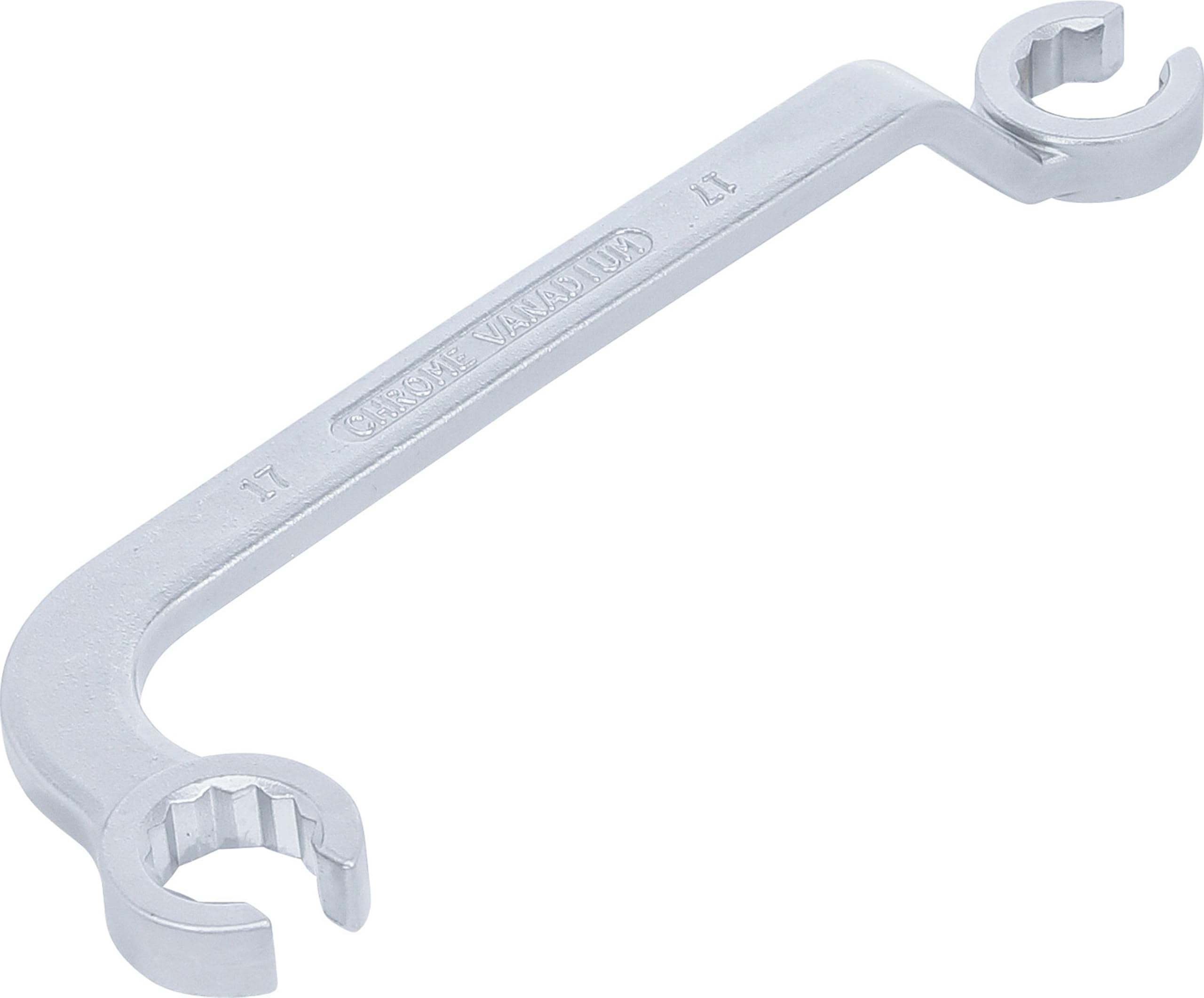 BGS 8291 | Double Ring Spanner, Open | for Diesel Injector Pipes | 17 mm