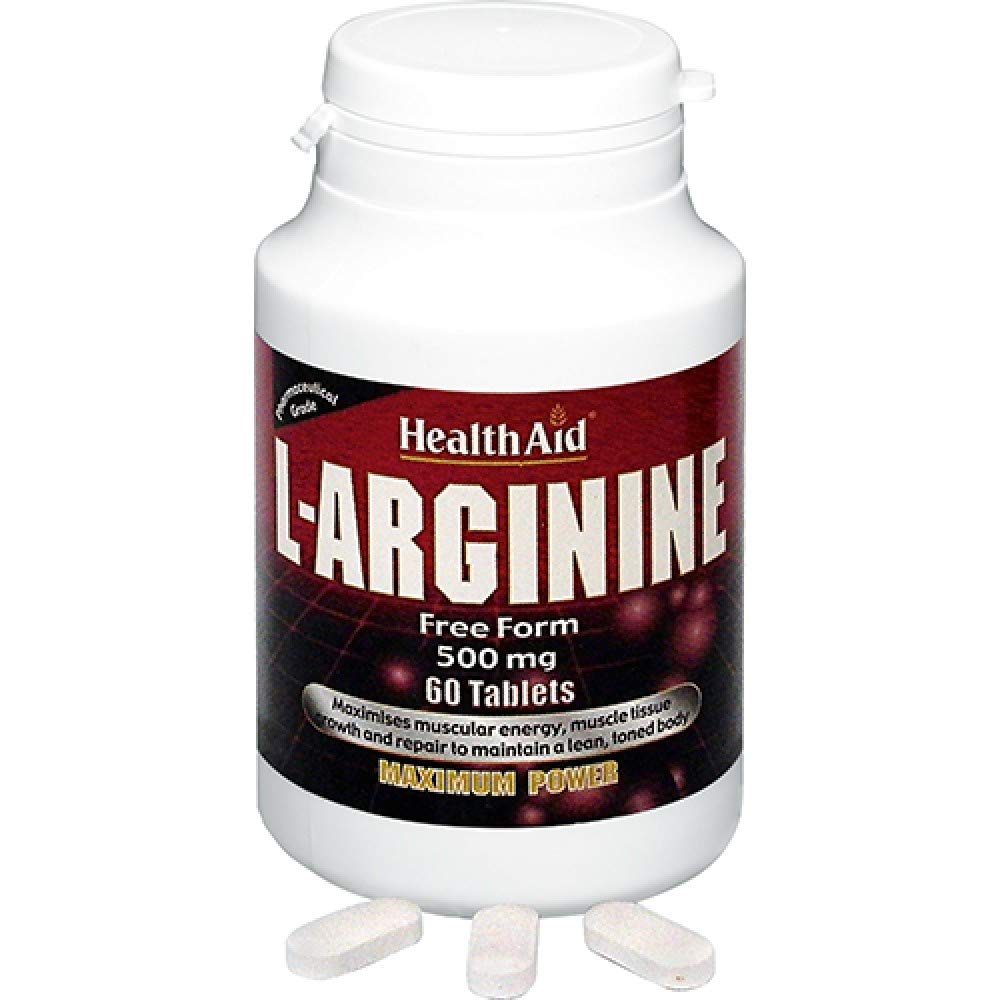HealthAid L-Arginine 500mg - 60 Tablets