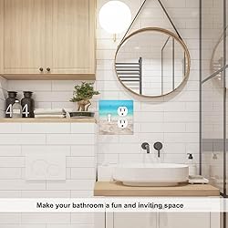 Pznen 2-Gang 1-Toggle/1-Duplex Wall Plate, Ocean