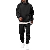JMIERR Men's 2 Piece Outfits Hoodie Sweatshirt Tracksuit & Joggers Sweatpants Sweatsuit Set