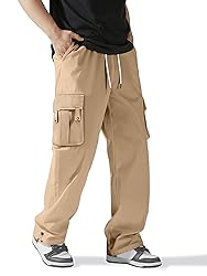 PLEPAN Mens Sweatpants Drawstring Elastic Waist