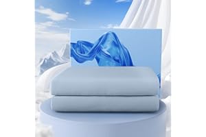 DOPEDIO Cooling Comforter King Size, Cooling Blankets for Hot Sleepers and Night Sweats Summer Comforter for King Size Bed, Breathable Soft Silk Smooth lightweight(Blue,90"x108")