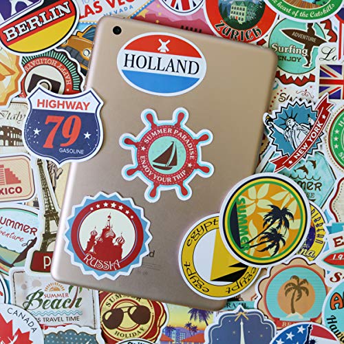 1 Waterproof+Stickers+National+Skateboard+Suitcase