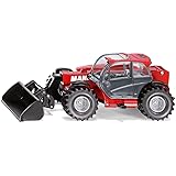 siku 3067, Manitou MLT840 Telehandler, 1:32, Metal/Plastic, Red, Movable Loading arm