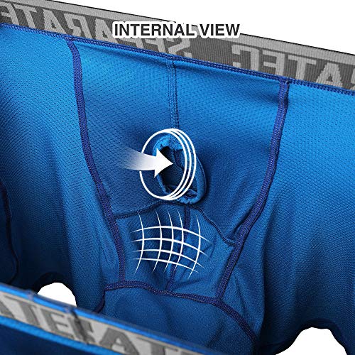 Separatec Men's Dual Pouch Underwear Active Mesh Cool Performance Long