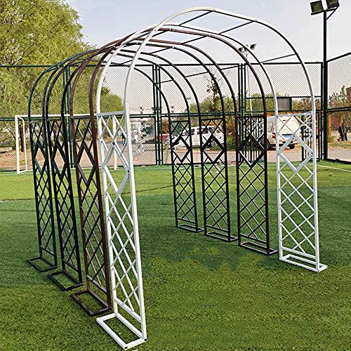 LYBC Rosenbogen Torbogen Rankhilfe Pergola Spalier,Schwarz,Weiß,für Kletterpflanzen,Rosen,Garten,Pergola,Wetterfest… – Bild 3