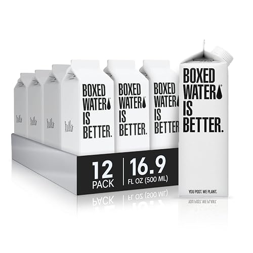 Boxed Water 16.9 oz. (12 Pack) – Purified Drinking Water in Plant-Based ...