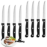 Steak Knives Set of 8, Sharp Triple Rivet Steak