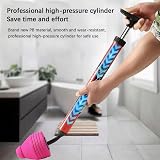 FENGSHENG-SHOP Heavy Duty Toilet Plunger Clog Remover High Pressure Sink Drain view 4
