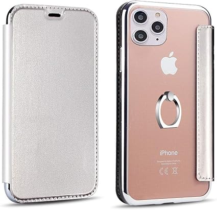 Amazon Co Jp Iphone 12 12pro 12mini 12promax ケース 財布 指輪 のpuレザー 手帳型 リング付き スマホケース 対応 耐衝撃 擦り傷防止 アイフォン用 防塵 カバー Tpu 指紋防止 超薄型 全面保護 For 12mini 銀 家電 カメラ