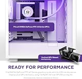 NZXT H7 Flow RGB ATX Mid-Tower PC Case White 3x RGB Fans Tempered Glass view 7