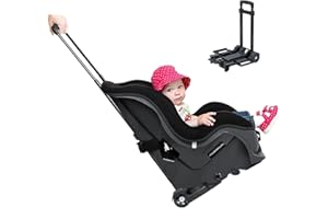 TOREVSIOR Car Seat Carrier for Airport with Wheels and Compact Fold,Car Seat Travel Cart