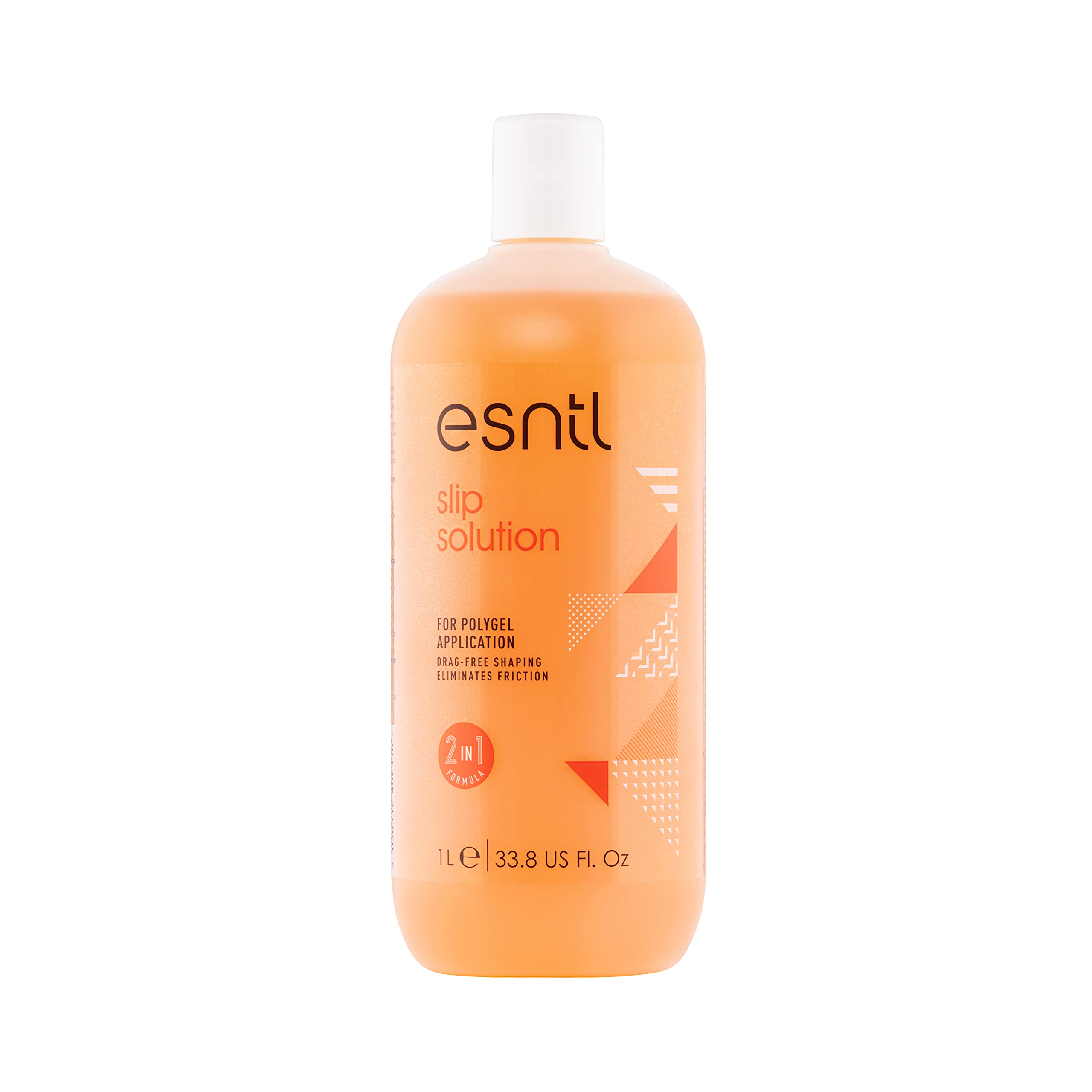 ESNTL Slip Solution for Nails | For Easier, Smoother Polygel Nails | Drag-Free Shaping and Friction-Free Application | Salon Results At Home (1L)