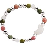Alex and Ani Moon Healing Stone Woven Slider Necklace
